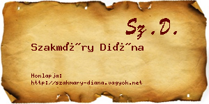 Szakmáry Diána névjegykártya